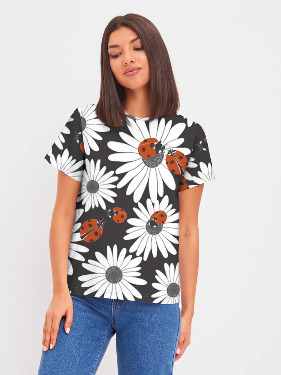 Coccinelles sur Marguerites