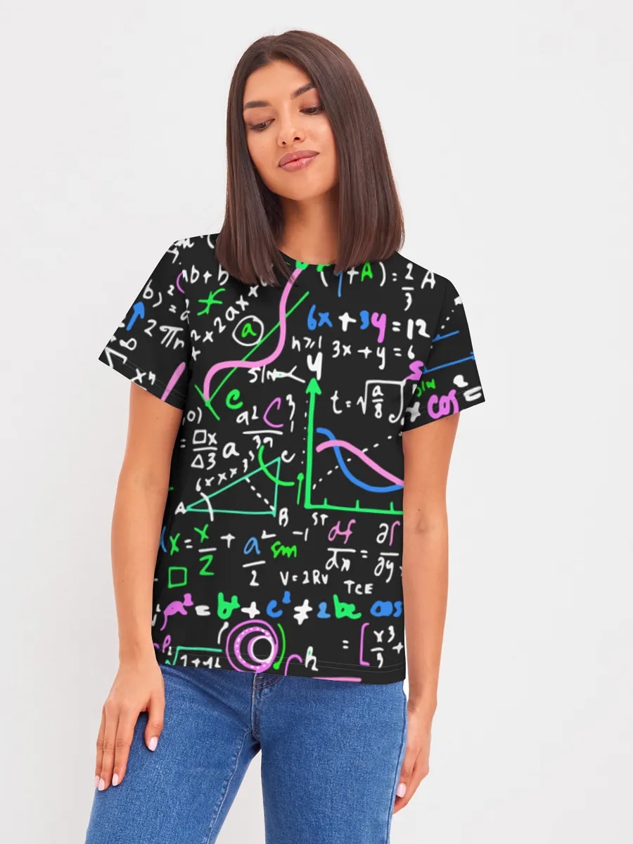 Neon Math Chalkboard