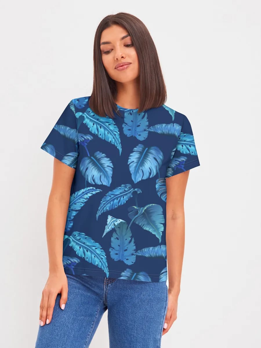 Feuilles Tropicales Bleues