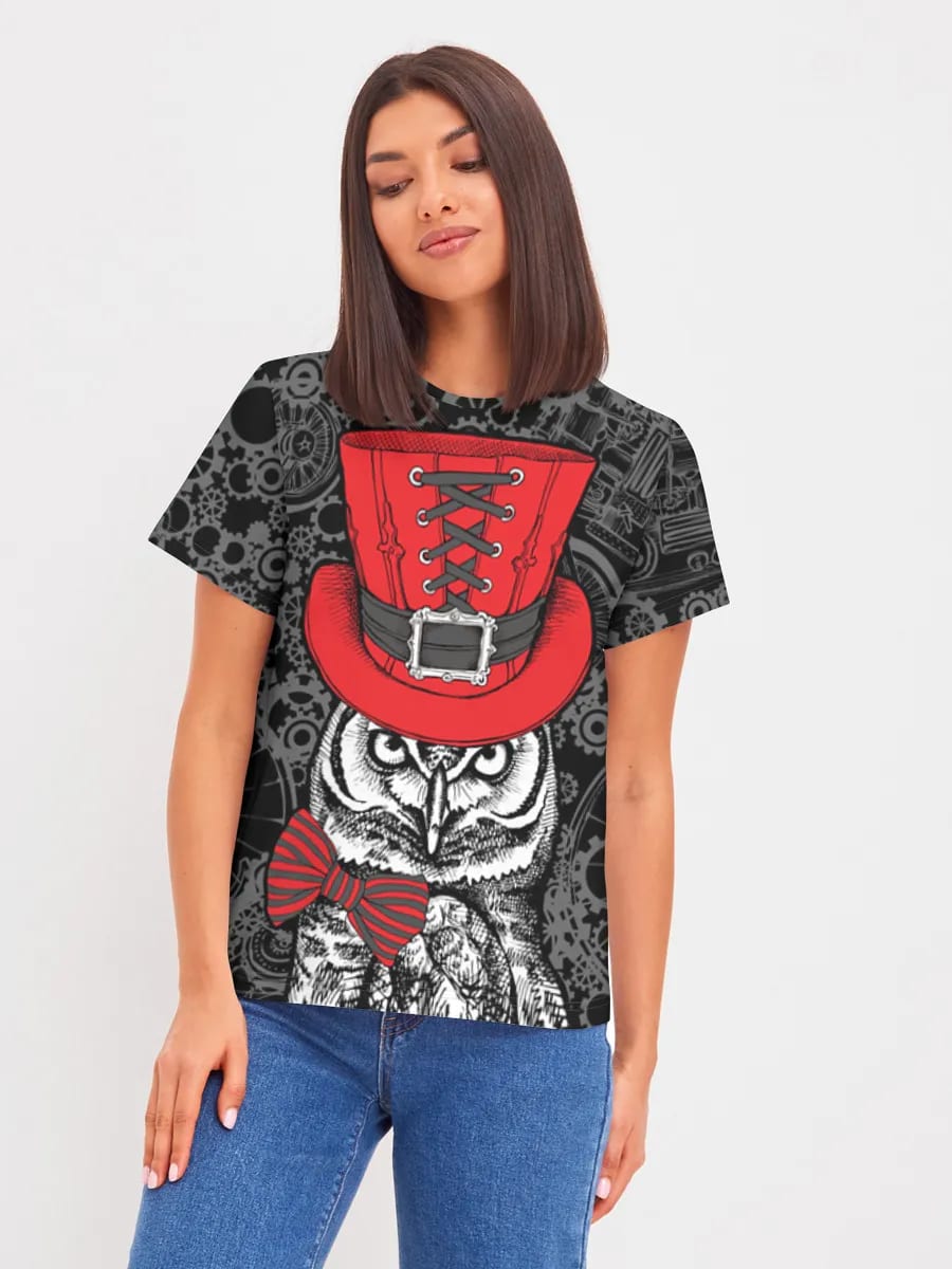 Steampunk Owl In Top Hat