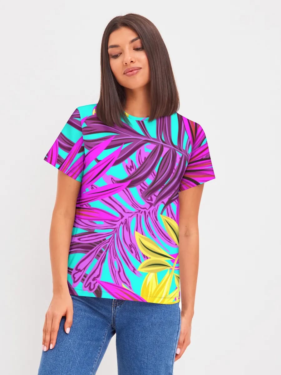 Feuilles Tropicales Néon