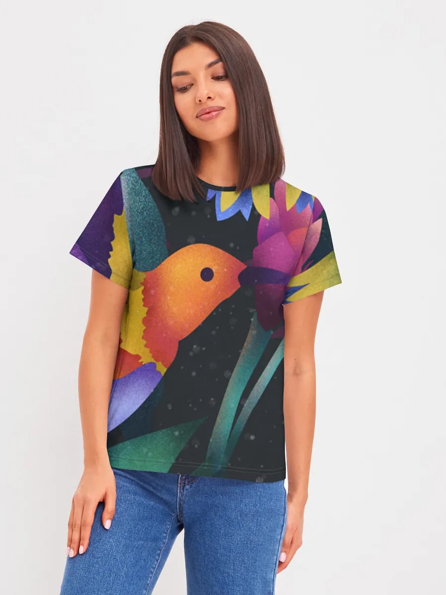 Neon Hummingbird Garden