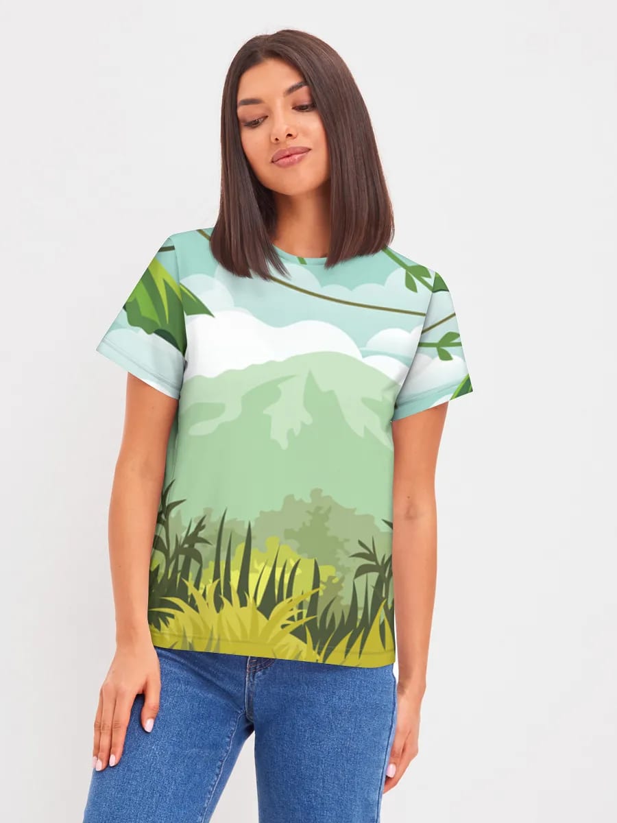Paysage de Jungle Tropicale