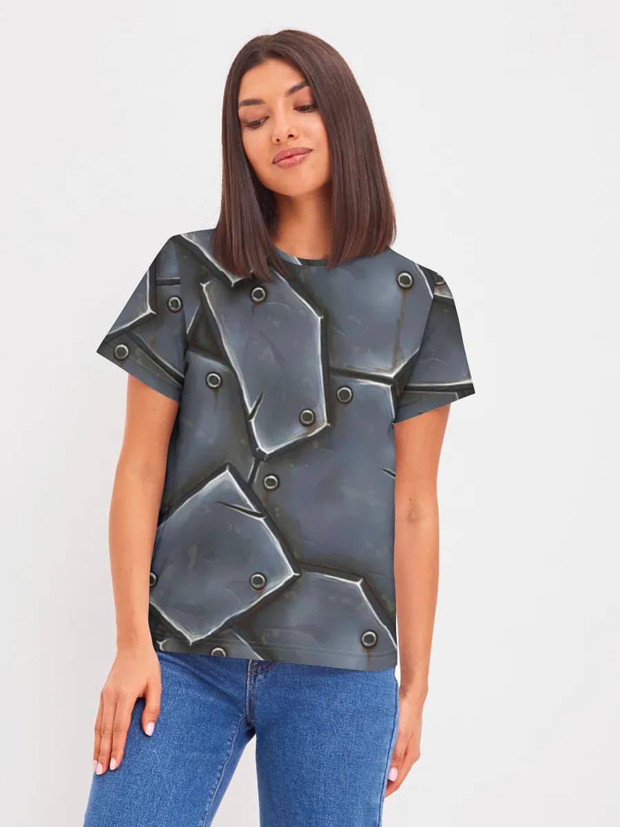 Damen Basic Baumwoll T-Shirt