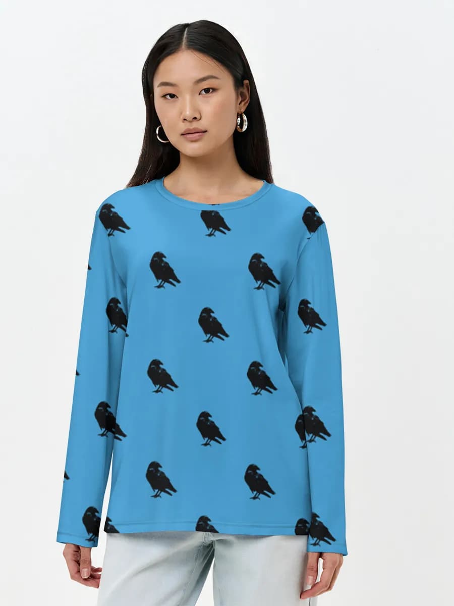 Women's long sleeve shirt. Cotton