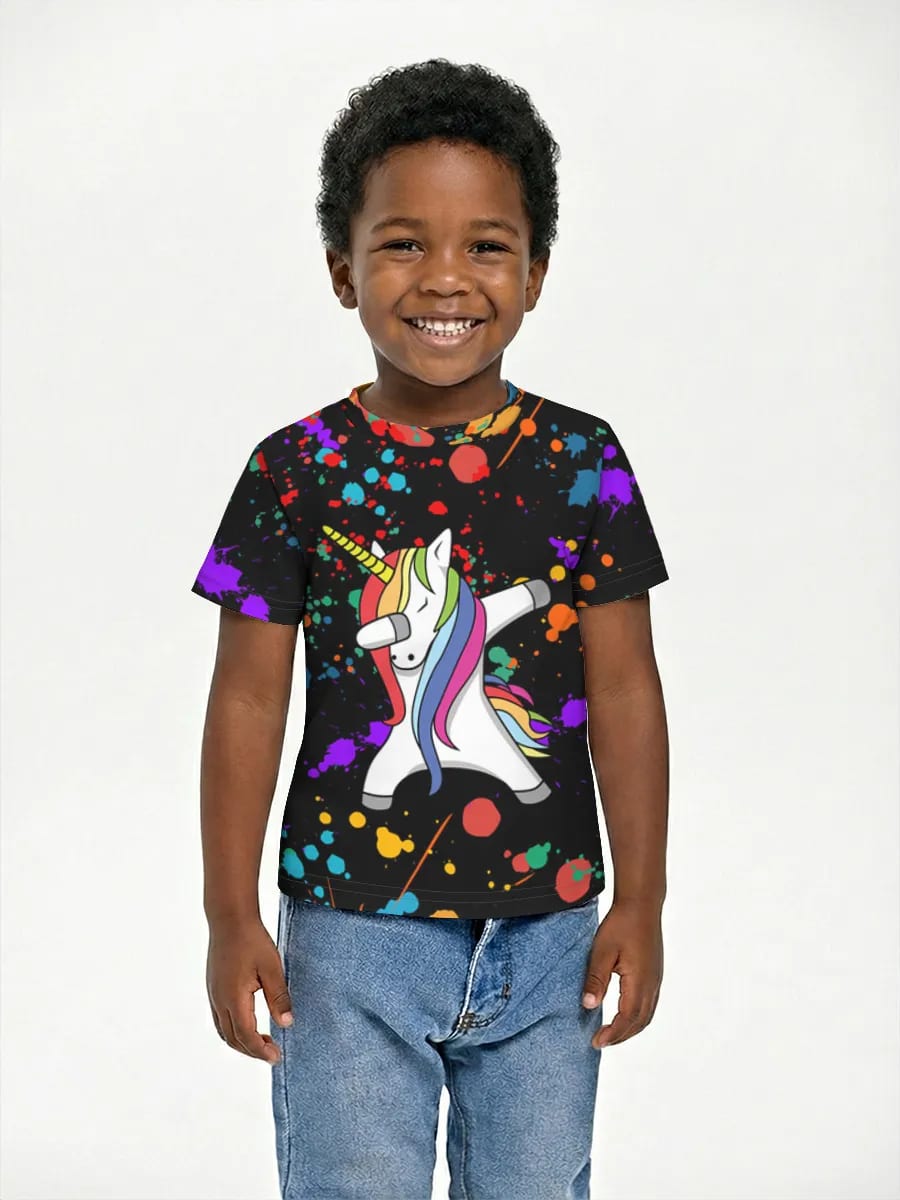 Dabbendes Regenbogen-Einhorn