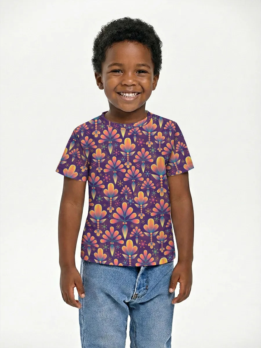 Vibrant Retro Floral Motifs