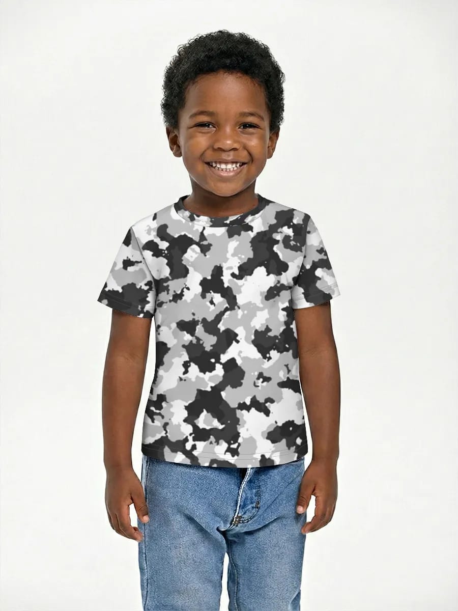 Monochromes Camouflage-Muster