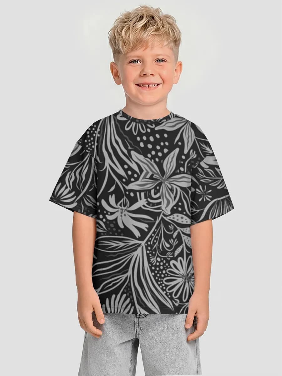 Camiseta infantil. De talla grande.