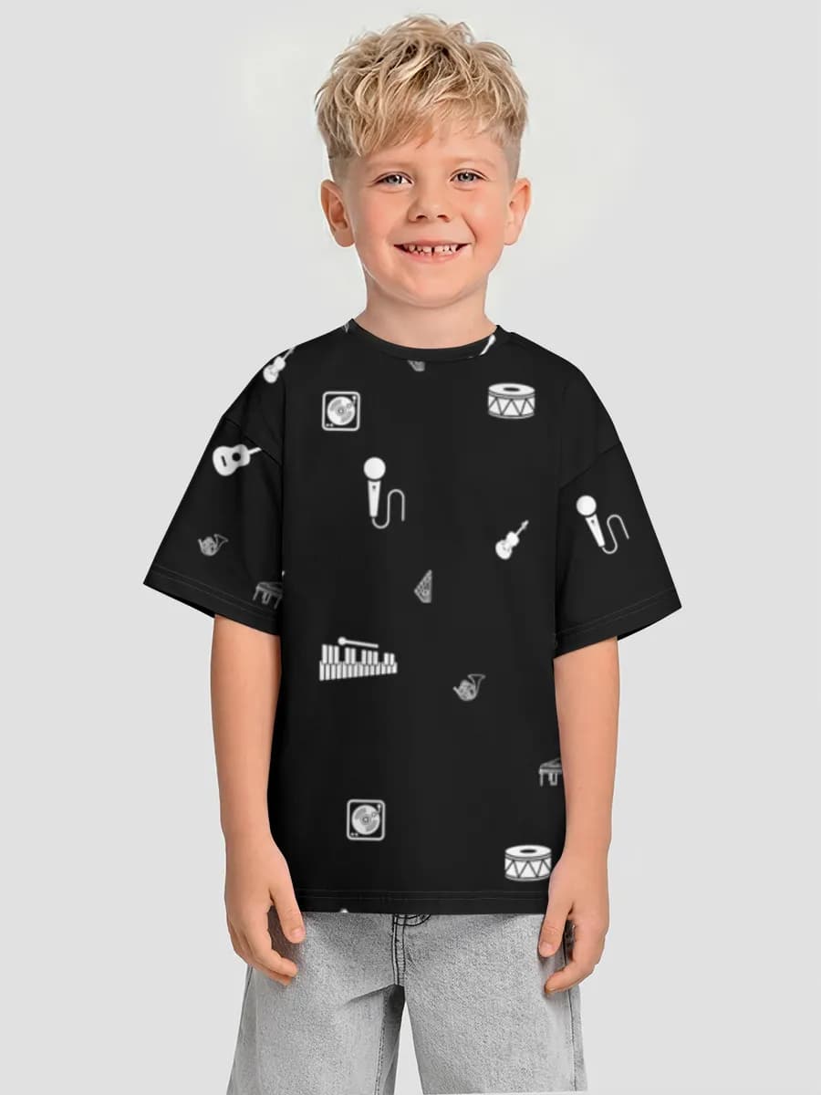 Camiseta infantil. De talla grande.