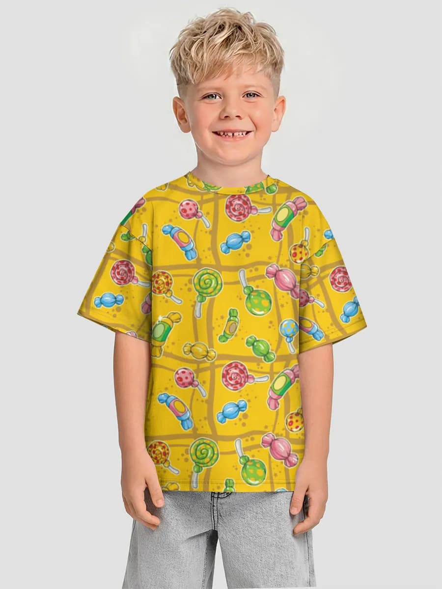 Camiseta infantil. De talla grande.