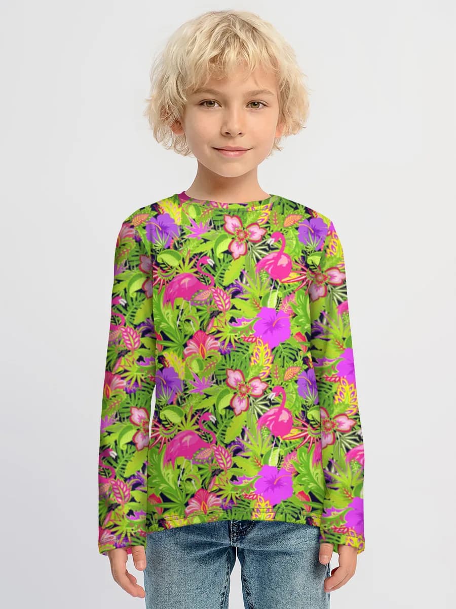 Kinder Baumwoll Langarmshirt