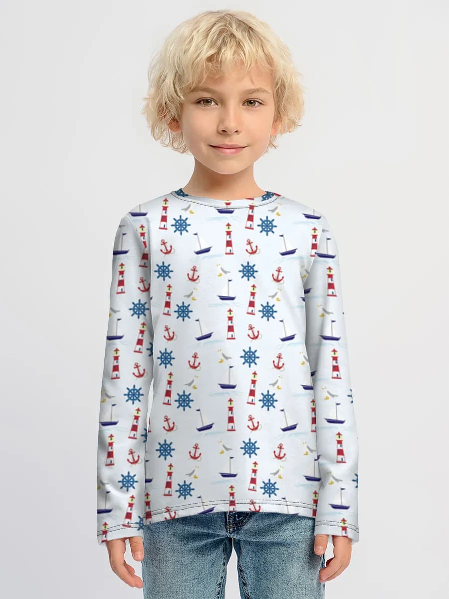 Kinder Baumwoll Langarmshirt