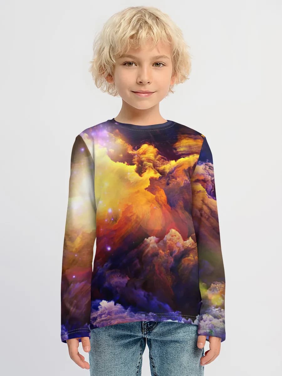 Children's cotton long sleeve shirt