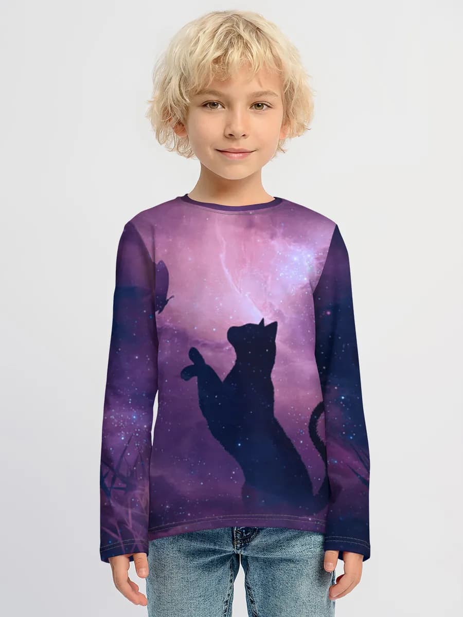 Children's cotton long sleeve shirt