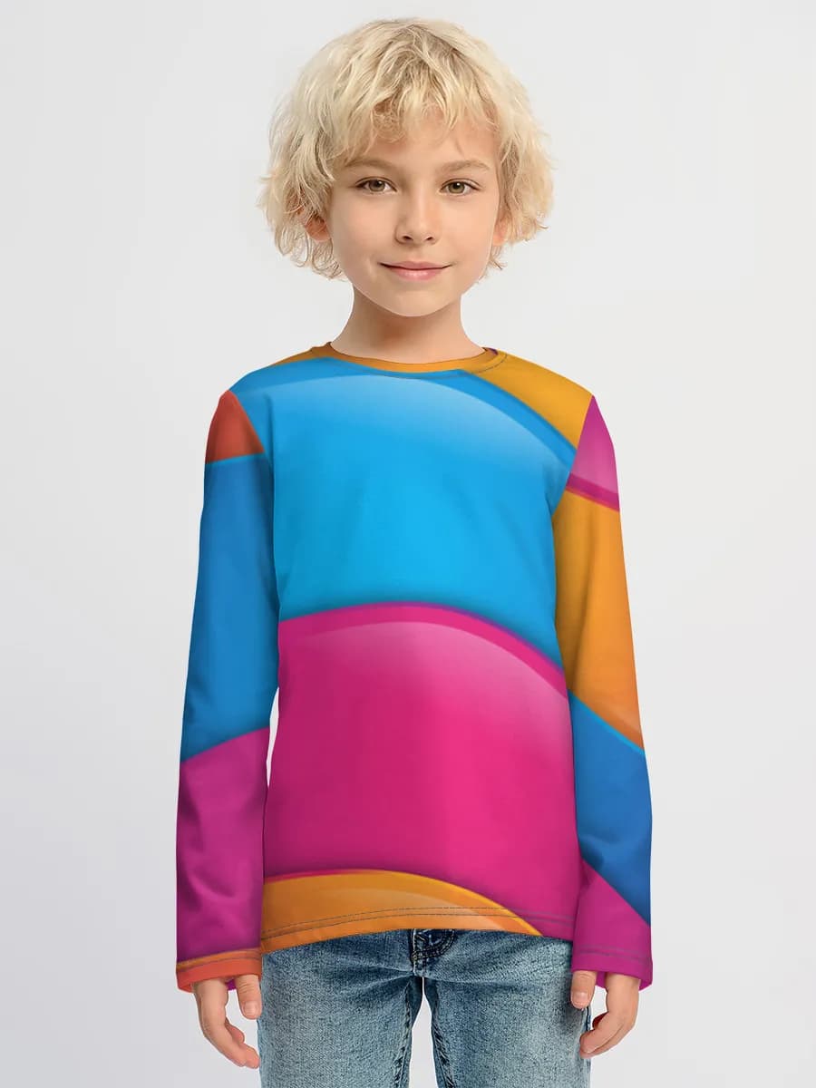 Children's cotton long sleeve shirt