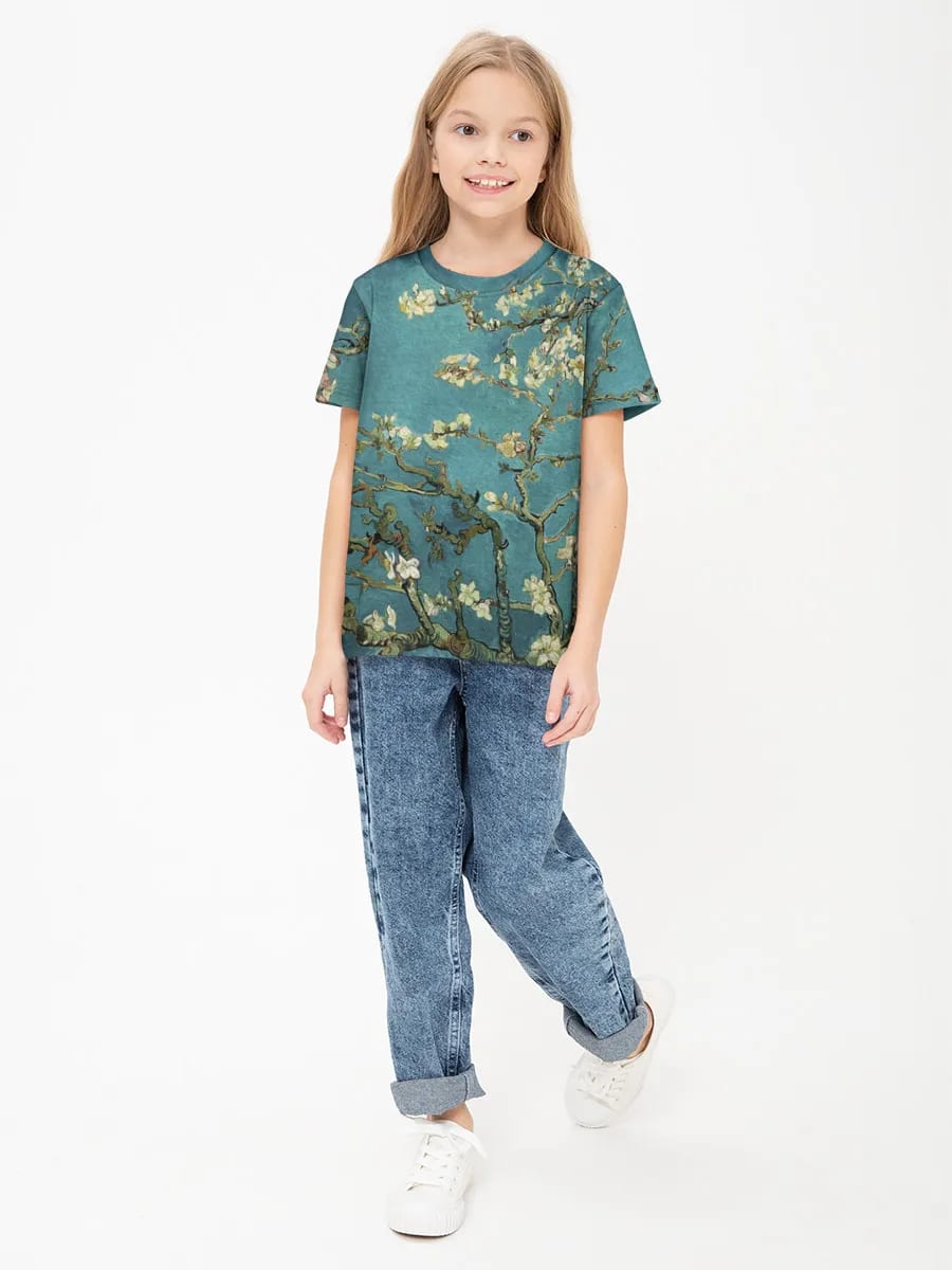 Teal Fonda Gullayotgan Shoxlar