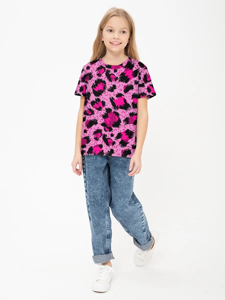 Yorqin pushti leopard naqshi