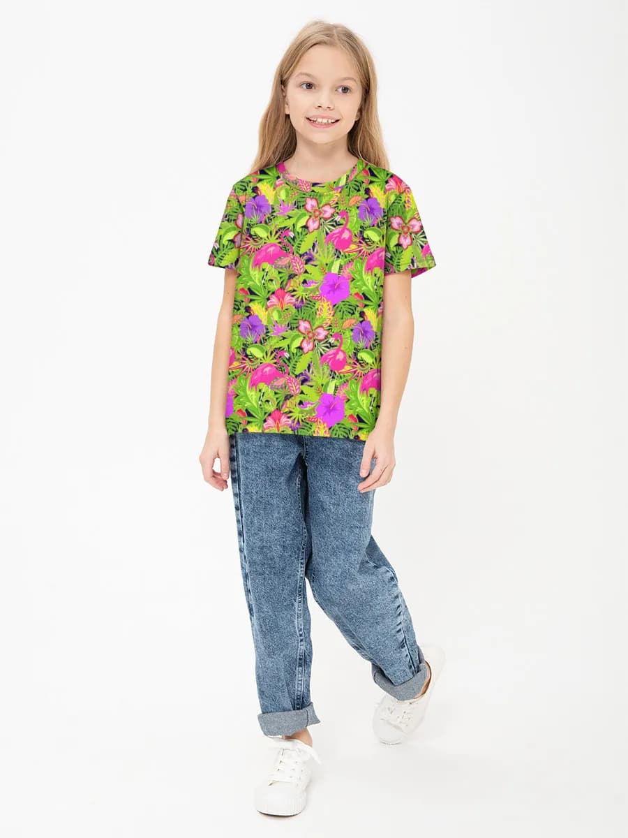 Mädchen Baumwoll T-Shirt