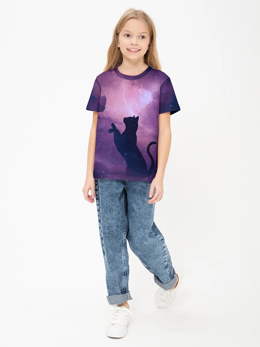 Children's cotton T-shirt (for girls)