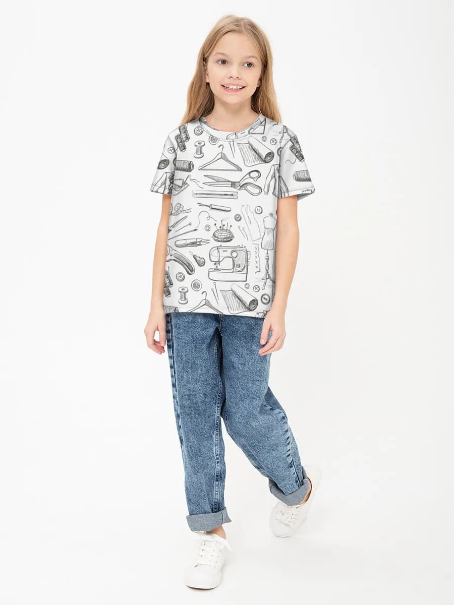 Children's cotton T-shirt (for girls)