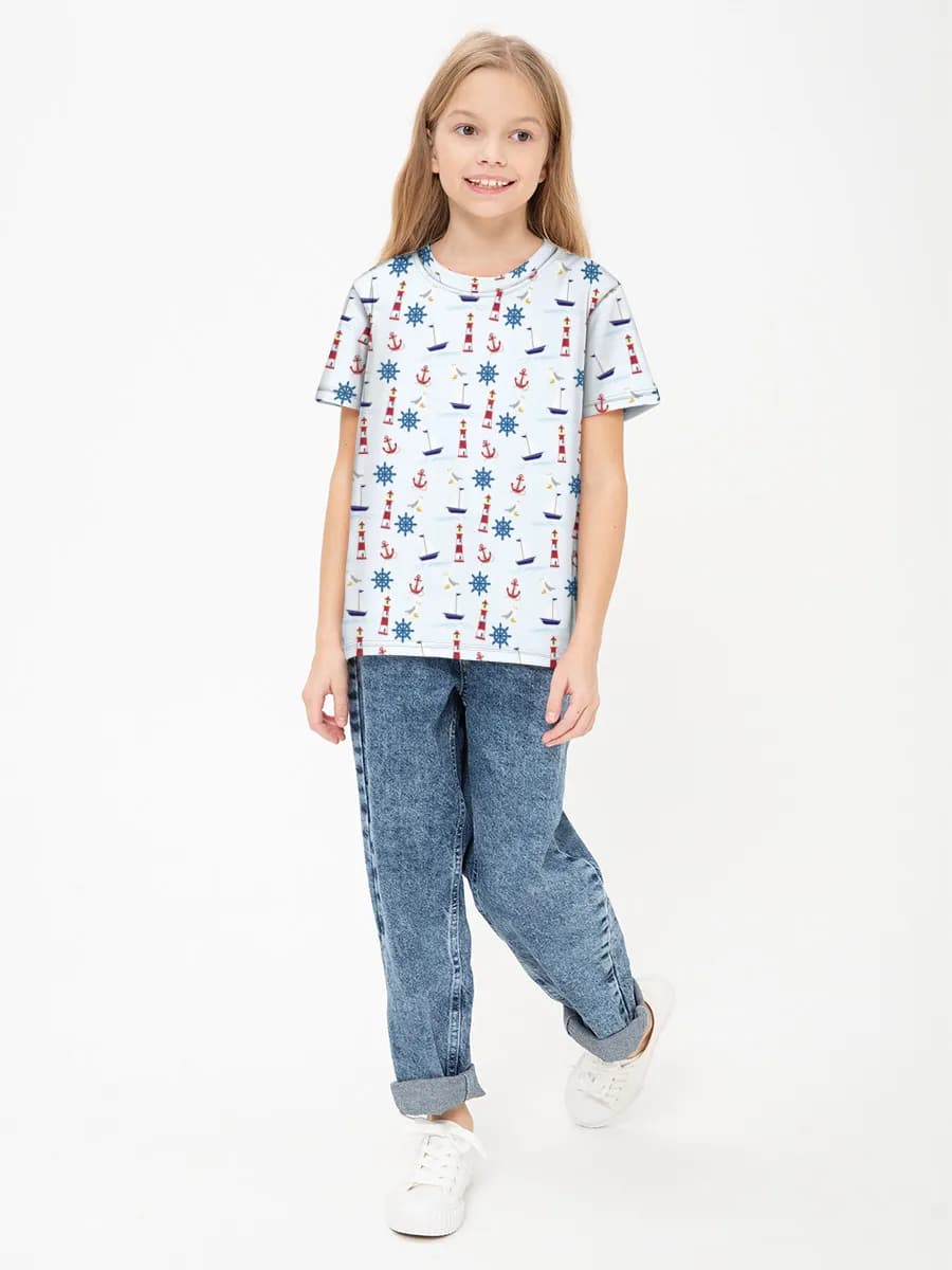 Mädchen Baumwoll T-Shirt