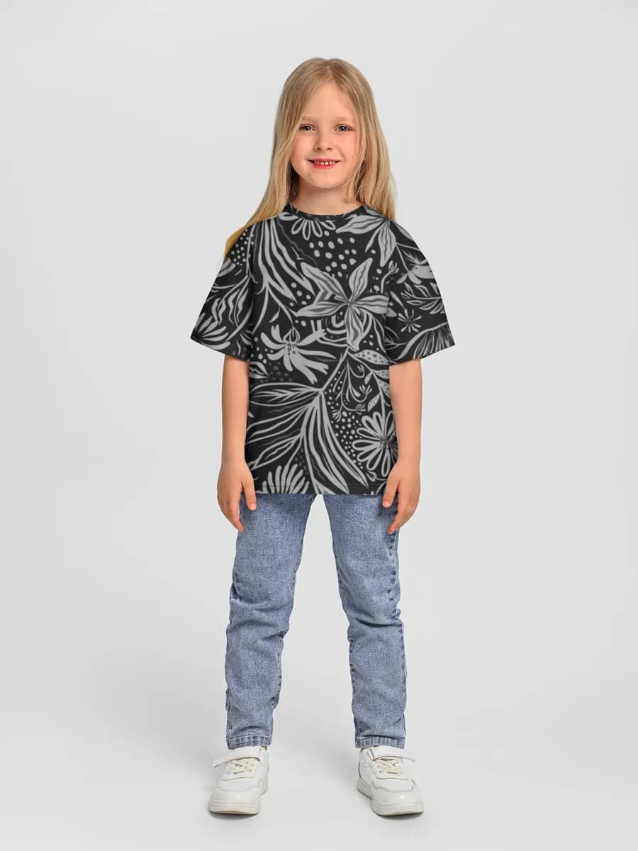 Camiseta infantil. De talla grande.