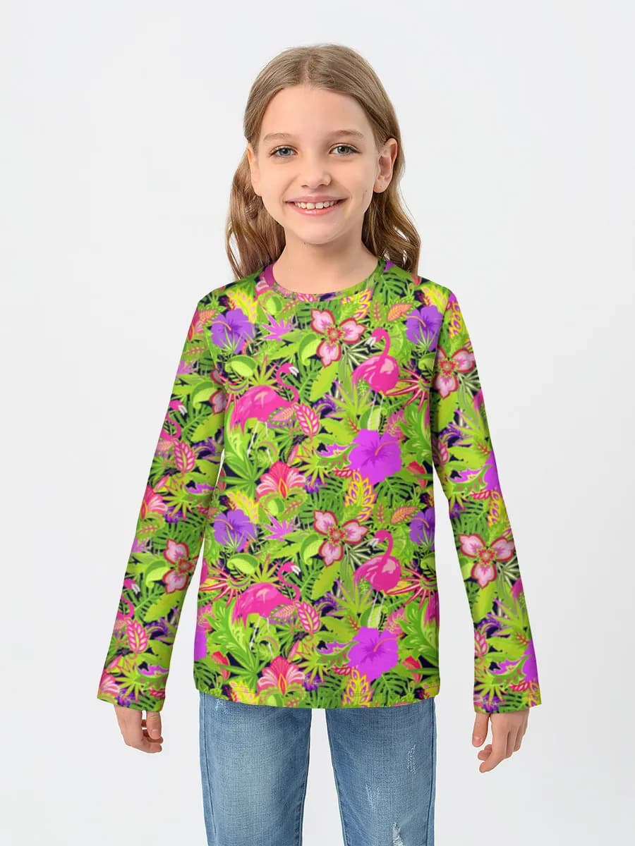 Kinder Baumwoll Langarmshirt